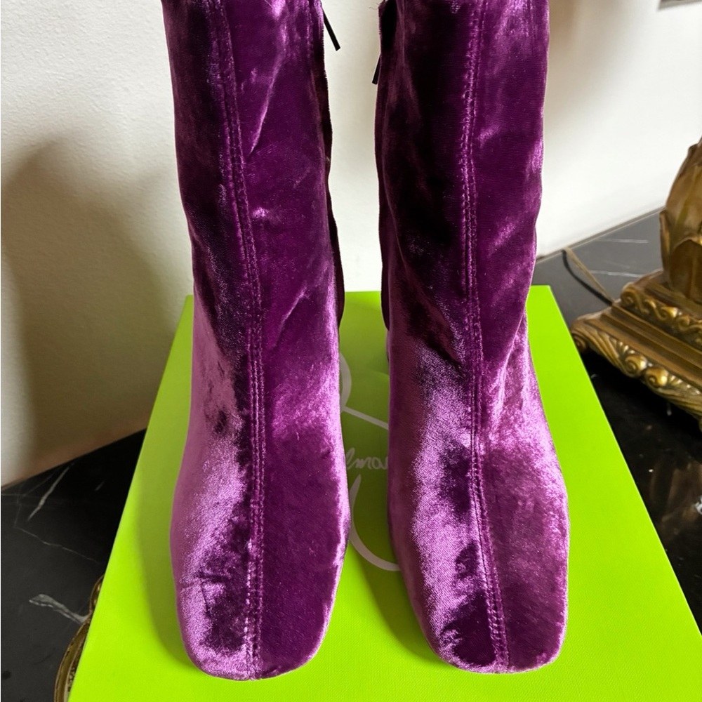 Sam Edelman NWT Codie - Orchid Velvet Ankle Boots - Picture 8 of 9